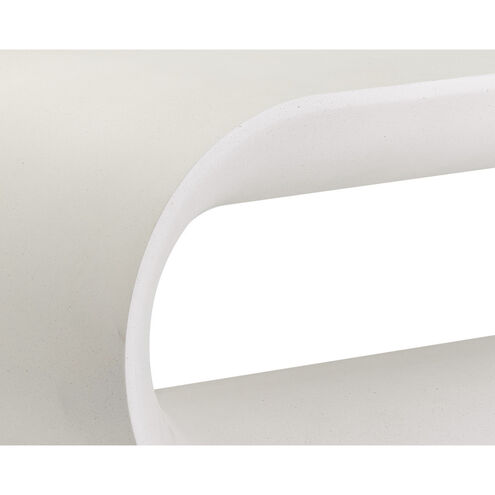 Capsule White Outdoor Bench